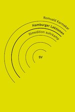 ISBN 9783518135082: Hamburger Lektionen