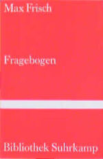 ISBN 9783518220955: Fragebogen