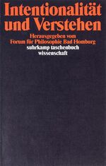 ISBN 9783518284568: Intentionalität und Verstehen