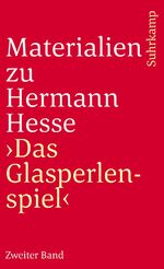 ISBN 9783518366080: Materialien zu Hermann Hesse 'Das Glasperlenspiel'. Tl.2 | Texte über das Glasperlenspiel | Taschenbuch | 376 S. | Deutsch | 1993 | Suhrkamp | EAN 9783518366080