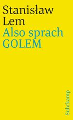 ISBN 9783518377666: Also sprach GOLEM