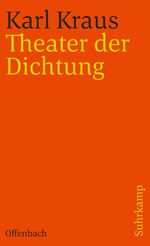 ISBN 9783518378236: Schriften in den suhrkamp taschenbüchern. Zweite Abteilung. Acht Bände - Band 13 (Zweite Abteilung I. Band): Theater der Dichtung. Jacques Offenbach