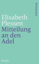 ISBN 9783518457528: Mitteilung an den Adel – Roman
