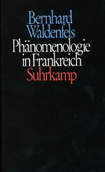 ISBN 9783518576359: Phänomenologie in Frankreich