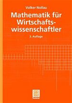 ISBN 9783519002048: Mathematik für Wirtschaftswissenschaftler