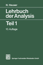 ISBN 9783519322313: Lehrbuch der Analysis Teil 1