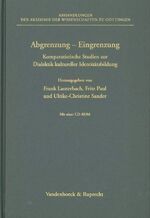 ISBN 9783525825365: Abgrenzung - Eingrenzung., Komparatistische Studien zur Dialektik kultureller Identitätsbildung.