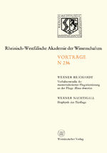 ISBN 9783531082363: Verhaltensstudie der musterinduzierten Flugorientierung an der Fliege Musca domestica. Biophysik des Tierflugs – 212. Sitzung am 10. Januar 1973 in Düsseldorf