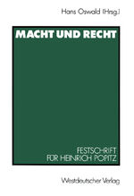 ISBN 9783531121734: Macht und Recht – Festschrift für Heinrich Popitz zum 65. Geburtstag