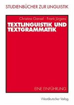Christina Gansel: Textlinguistik und Tex Christina Gansel: Textlinguistik und Tex