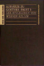 ISBN 9783534039760: Aufsätze zu Goethes Faust I. Wege der Forschung Band 145