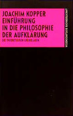 ISBN 9783534132706: Einführung in die Philosophie der Aufklärung - Die theoretischen Grundlagen