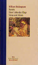 ISBN 9783538066465: Sonette /Einer Liebenden Klage /Venus und Adonis