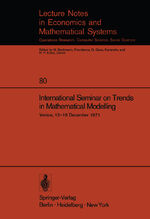 ISBN 9783540061441: International Seminar on Trends in Mathematical Modelling: Venice, 13 - 18 December 1971 (Lecture Notes in Economic and Mathematical Systems)