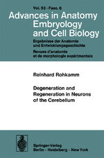 ISBN 9783540085195: Degeneration and Regeneration in Neurons of the Cerebellum