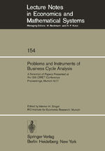 ISBN 9783540086642: Problems and Instruments of Business Cycle Analysis – A Selection of Papers Presented at the 13th CIRET Conference Proceedings, Munich 1977