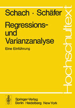 ISBN 9783540087274: Regressions- und Varianzanalyse