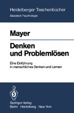 ISBN 9783540093251: Denken und Problemlösen : Eine Einführung in menschliches Denken und Lernen