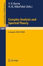 ISBN 9783540106951: Complex Analysis and Spectral Theory – Seminar, Leningrad 1979/80