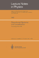 ISBN 9783540111634: Disordered Systems and Localization - Proceedings of the Conference Held in Rome, May 1981