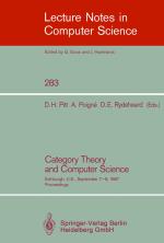 ISBN 9783540185086: Category Theory and Computer Science – Edinburgh, UK, September 7-9, 1987. Proceedings