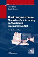 ISBN 9783540225058: Werkzeugmaschinen 5 - Messtechnische Untersuchung und Beurteilung, dynamische Stabilität