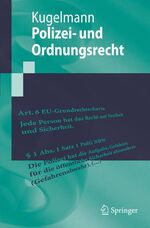 ISBN 9783540298977: Polizei- und Ordnungsrecht