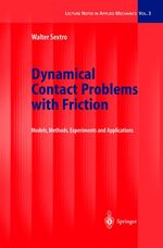 ISBN 9783540430230: Dynamical Contact Problems with Friction