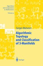 ISBN 9783540441717: Algorithmic Topology and Classification of 3-Manifolds