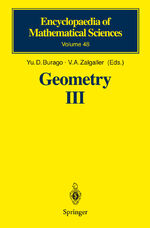 ISBN 9783540533771: Geometry III – Theory of Surfaces