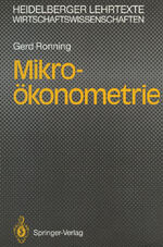 ISBN 9783540538042: Mikro-ökonometrie