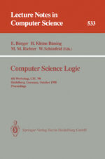 ISBN 9783540544876: Computer Science Logic – 4th Workshop, CSL '90, Heidelberg, Germany, October 1-5, 1990. Proceedings