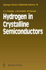 ISBN 9783540554912: Hydrogen in Crystalline Semiconductors