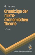 Schumann: Grundzüge der Mikroökonomische