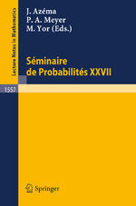 ISBN 9783540572824: Seminaire de Probabilites XXVII