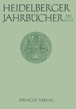 ISBN 9783540585510: Heidelberger Jahrbücher