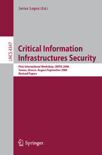 ISBN 9783540690832: Critical Information Infrastructures Security – First International Workshop, CRITIS 2006, Samos Island, Greece, August 31 - September 1, 2006