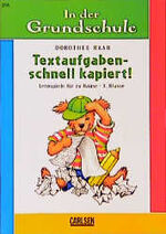 ISBN 9783551138149: Textaufgaben - schnell kapiert, 3. Klasse.