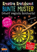 ISBN 9783551187901: Kreative Kratzkunst: Bunte Muster – Set mit 10 Kratzbildern, Anleitungsbuch und Holzstift