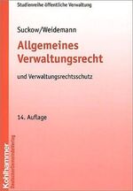 ISBN 9783555013220: Allgemeines Verwaltungsrecht und Verwaltungsrechtsschutz