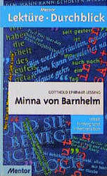 ISBN 9783580633110: Gotthold Ephraim Lessing Minna von Barnhelm (Taschenbuch)