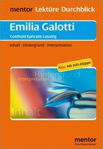 Gotthold Ephraim Lessing: Emilia Galotti - Buch mit Info-Klappe