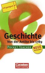 ISBN 9783589221073: Pocket Teacher. Sekundarstufe I (mit Umschlagklappen) / Geschichte - Von der Antike bis 1789