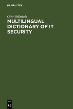 ISBN 9783598114038: Multilingual Dictionary of IT Security – English-German-French-Spanish-Italian