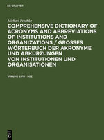 ISBN 9783598241567: Michael Peschke: Comprehensive dictionary of acronyms and abbreviations... / Pd - Soz