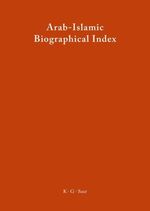 ISBN 9783598339073: Arab-Islamic Biographical Index