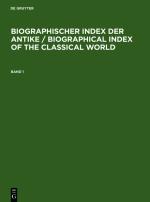 ISBN 9783598339967: Biographischer Index der Antike