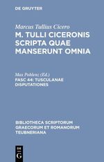 ISBN 9783598712203: Tusculanae disputationes