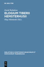 David Ruhnkenius: Elogium Tiberii Hemste David Ruhnkenius: Elogium Tiberii Hemste