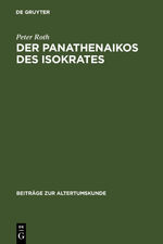 ISBN 9783598778087: Der Panathenaikos des Isokrates – Übersetzung und Kommentar